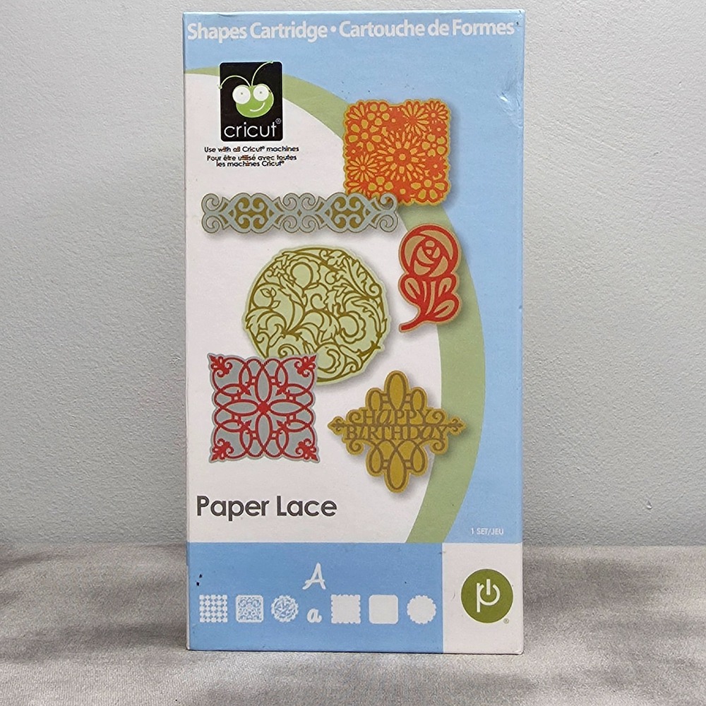 Cricut PAPER LACE Cartridge, Booklet, & Keypad Overlay # 2000590